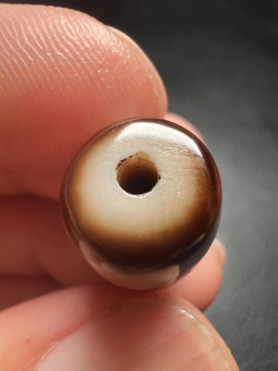 藏区回流至纯台湾坛城三眼天珠28806 自玩儿回血,藏区回流至纯台湾