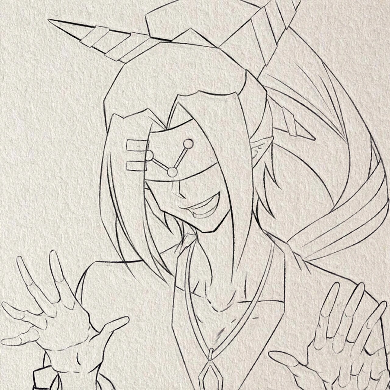 雷德——《凹凸世界》手绘 "乌罩下的明眸,是你独有的一份不羁" 雷德