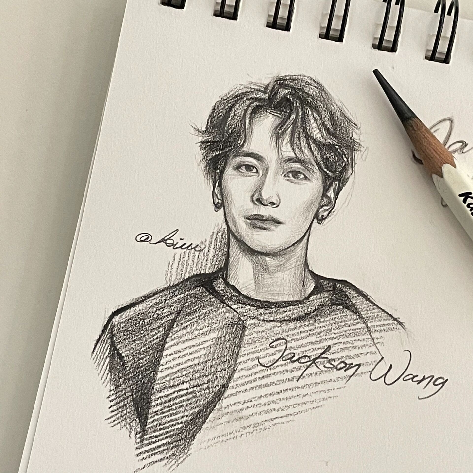 手绘头像|王嘉尔