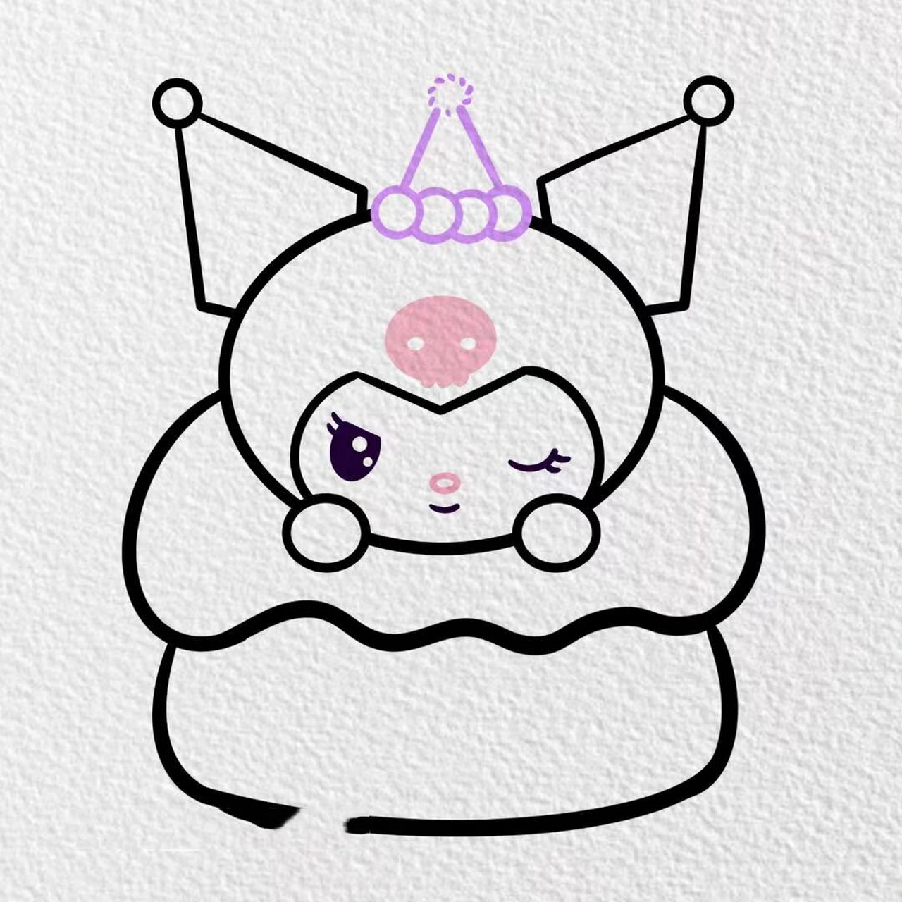 简笔画|【库洛米】(附过程) 🎂 🎂 🎂 【用具】 ᝰprocreate