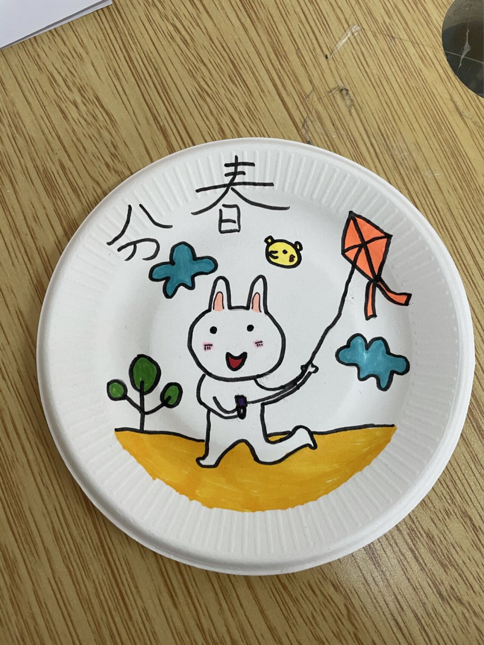 纸盘简笔画 幼儿园纸盘24节气简笔画