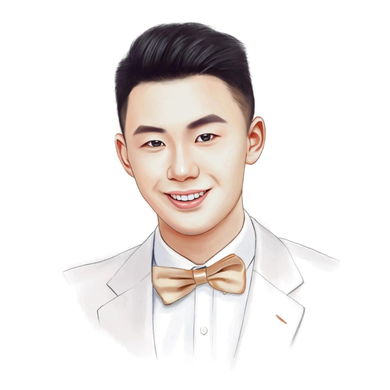 沉稳冷静的手绘头像 做独一无二的自己 成熟气质的手绘写实头像 高级