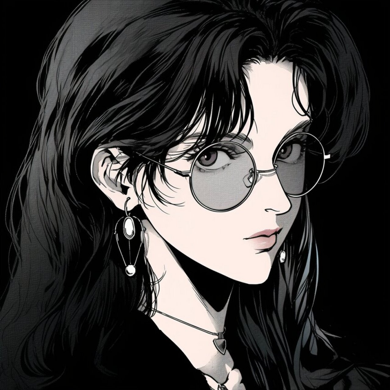 旧漫头像丨戴眼镜的御姐丨第三集 #动漫女生头像#0202#头像分享