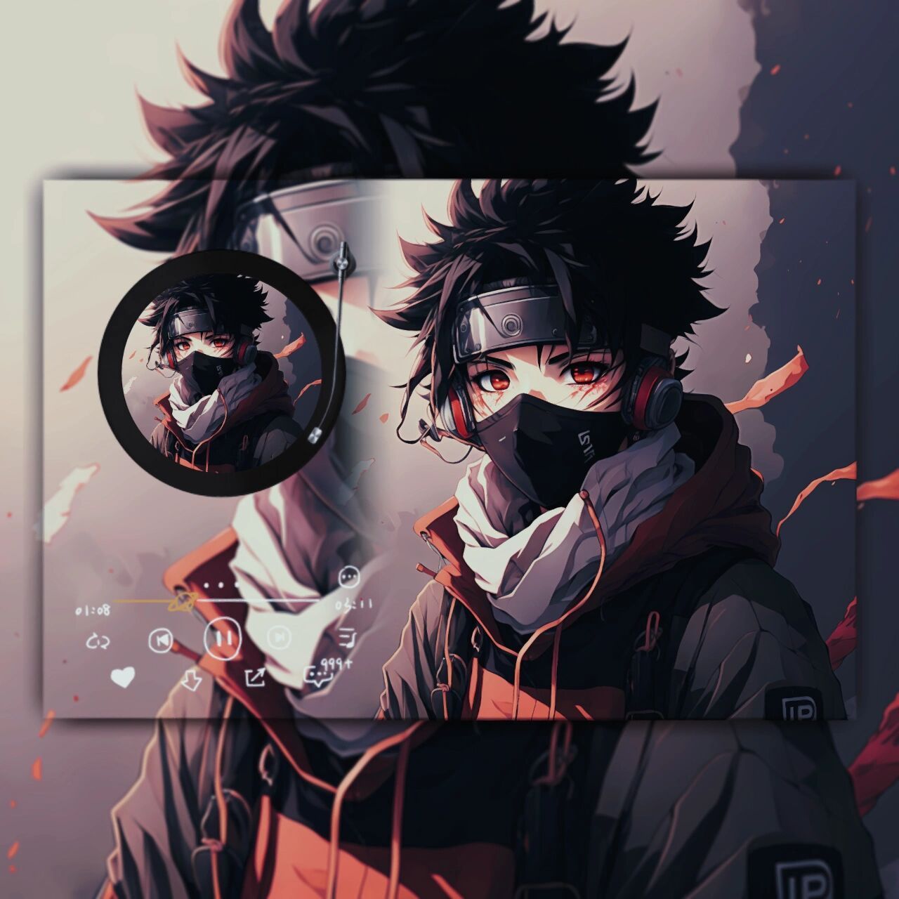 赛博朋克忍者头像黑发(第4弹)