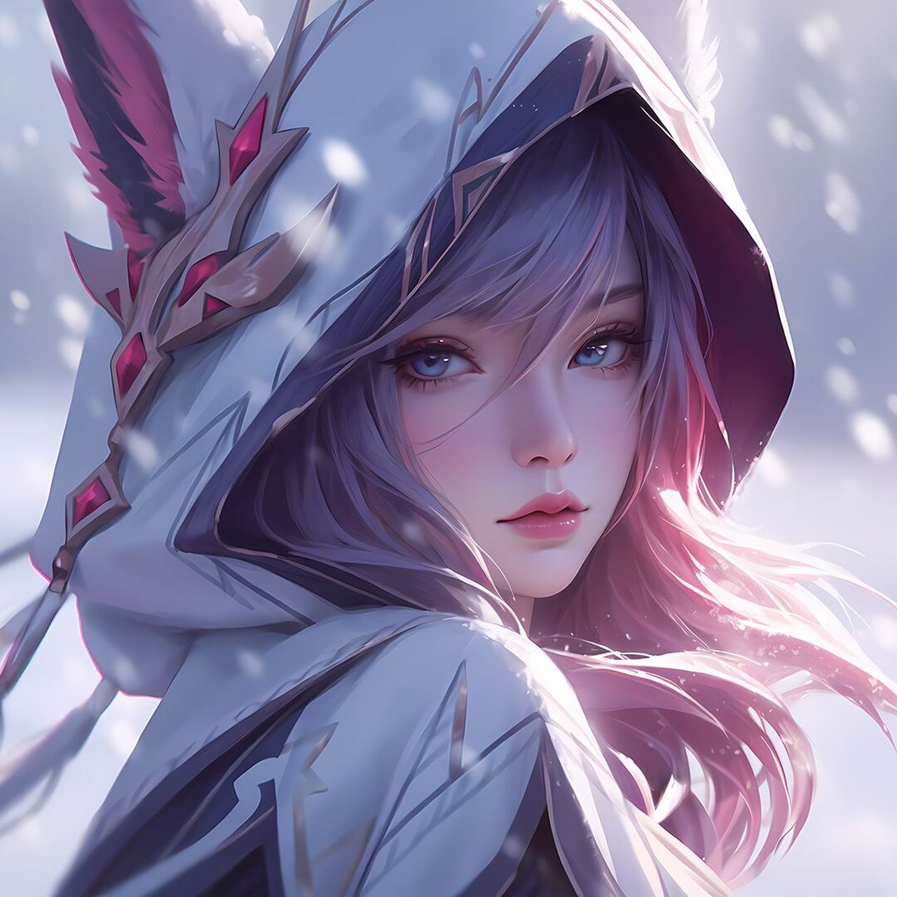 lol头像丨lol壁纸丨逆羽·霞 我怎能拒绝共舞一曲的邀请呢~  画师