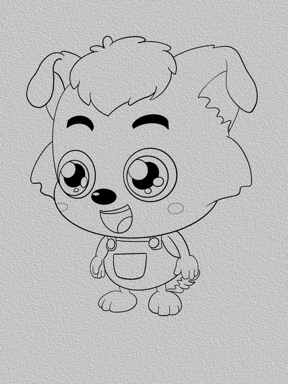 简笔画分享612 喜羊羊与灰太狼之小灰灰绘画过程 爸爸 你不是答应过