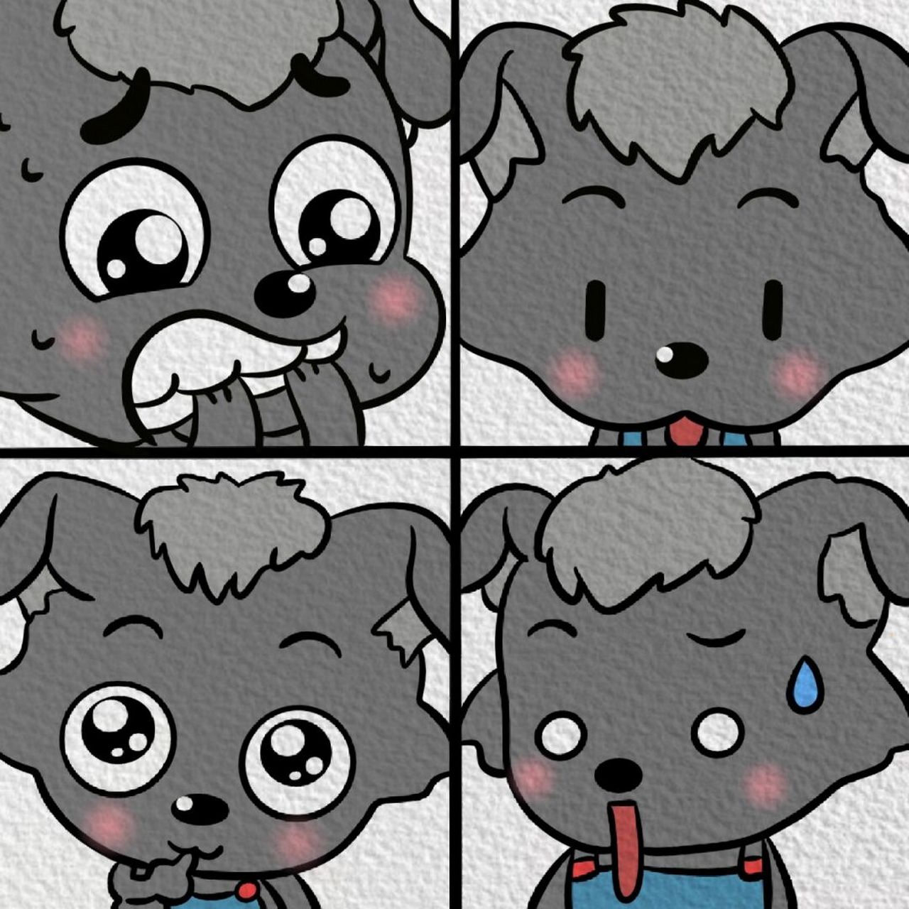 简笔画|【小灰灰】(附过程) 7215 7215 7215 【做不到的