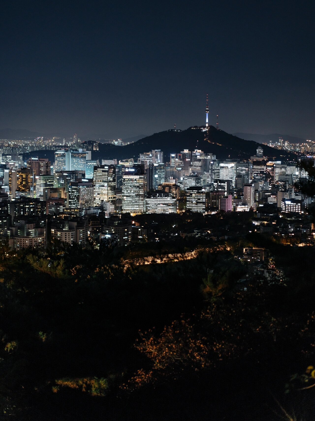 被首尔的城市夜景惊艳到了
