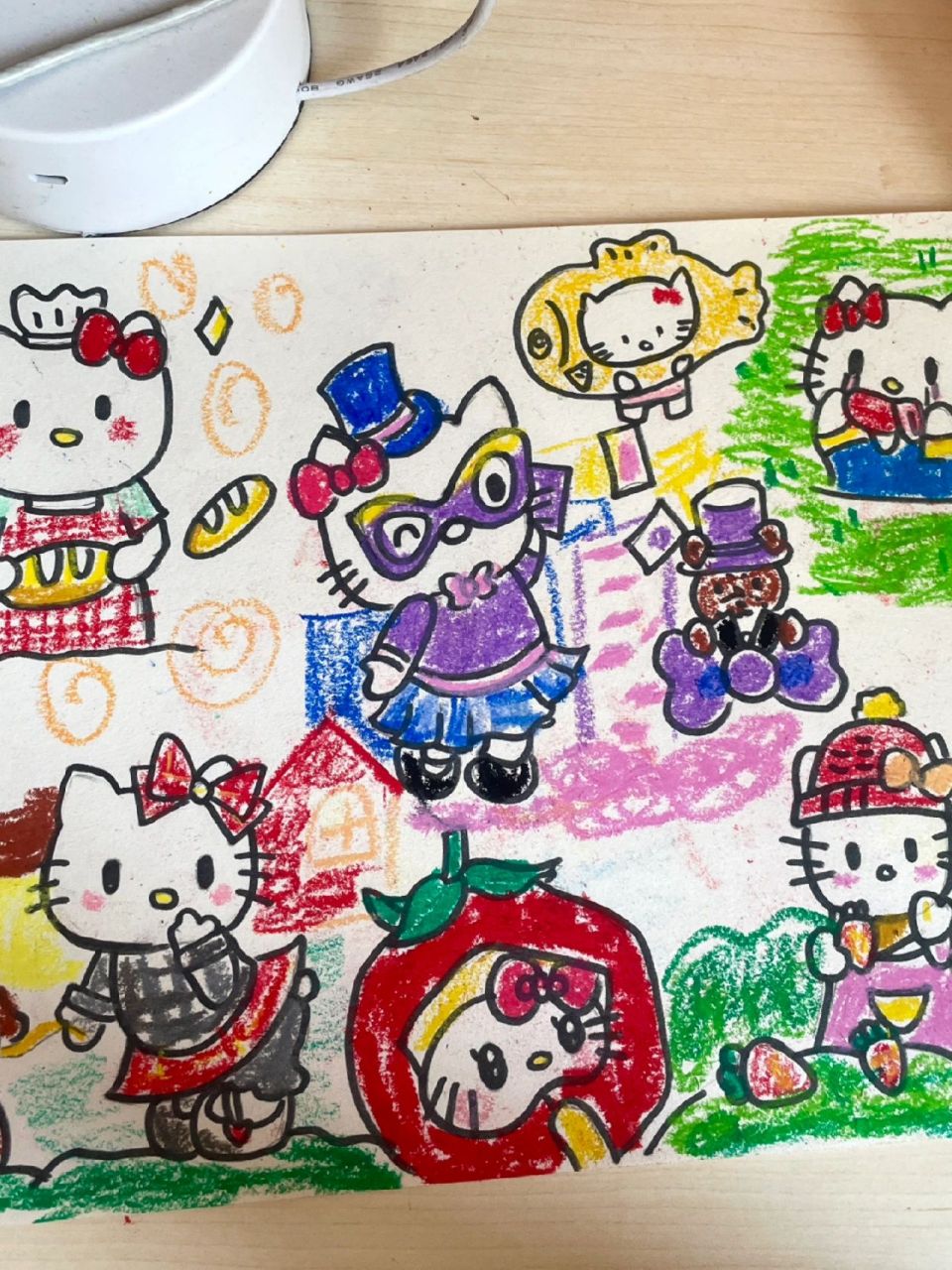 hello kitty 简笔画