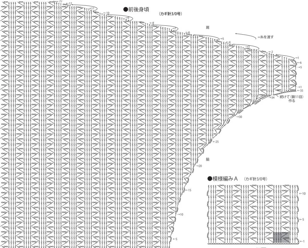 钩针毛衣图解