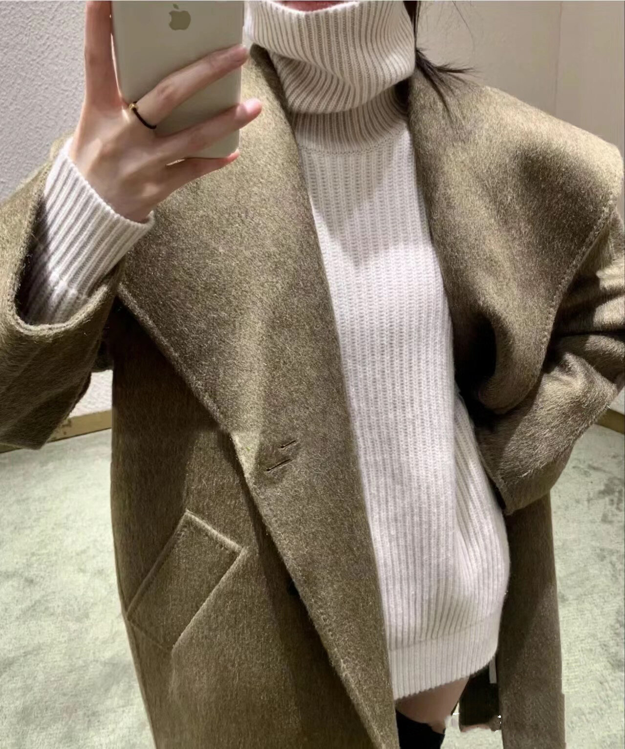 maxmara,黑标系列,连帽浴袍大衣03