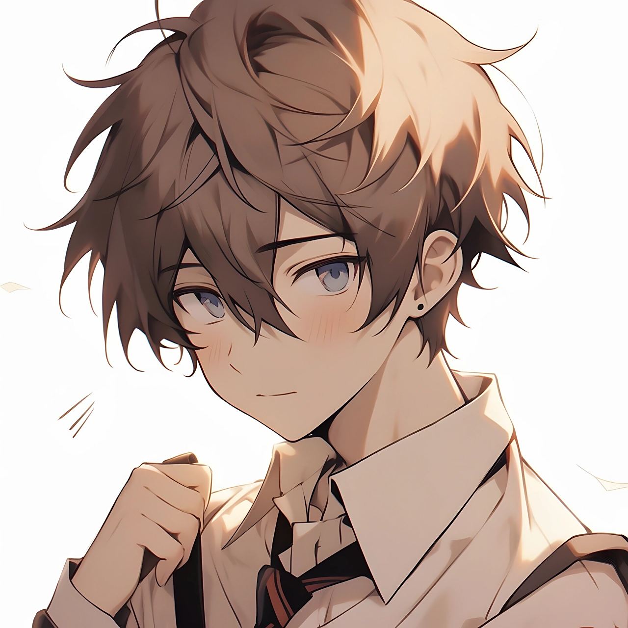 白底棕发动漫男主头像～aalizz well一切顺利 真诚怎么会是爱的必杀技