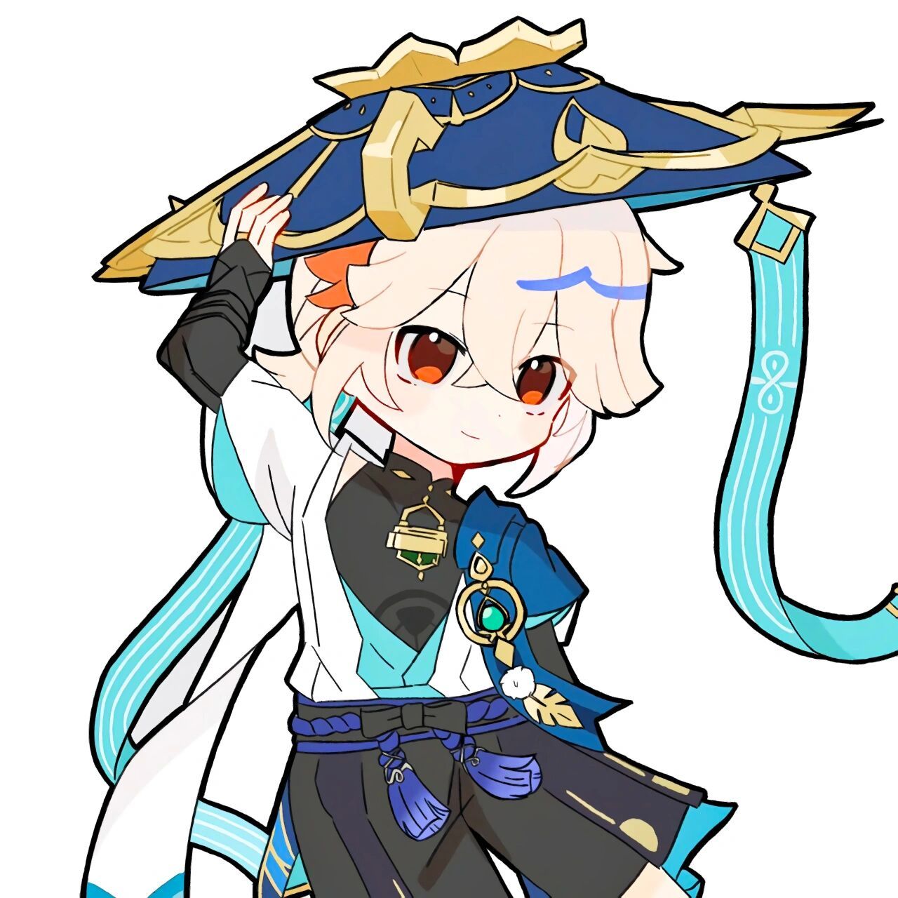 画师:hanata丨原神 枫原万叶头像