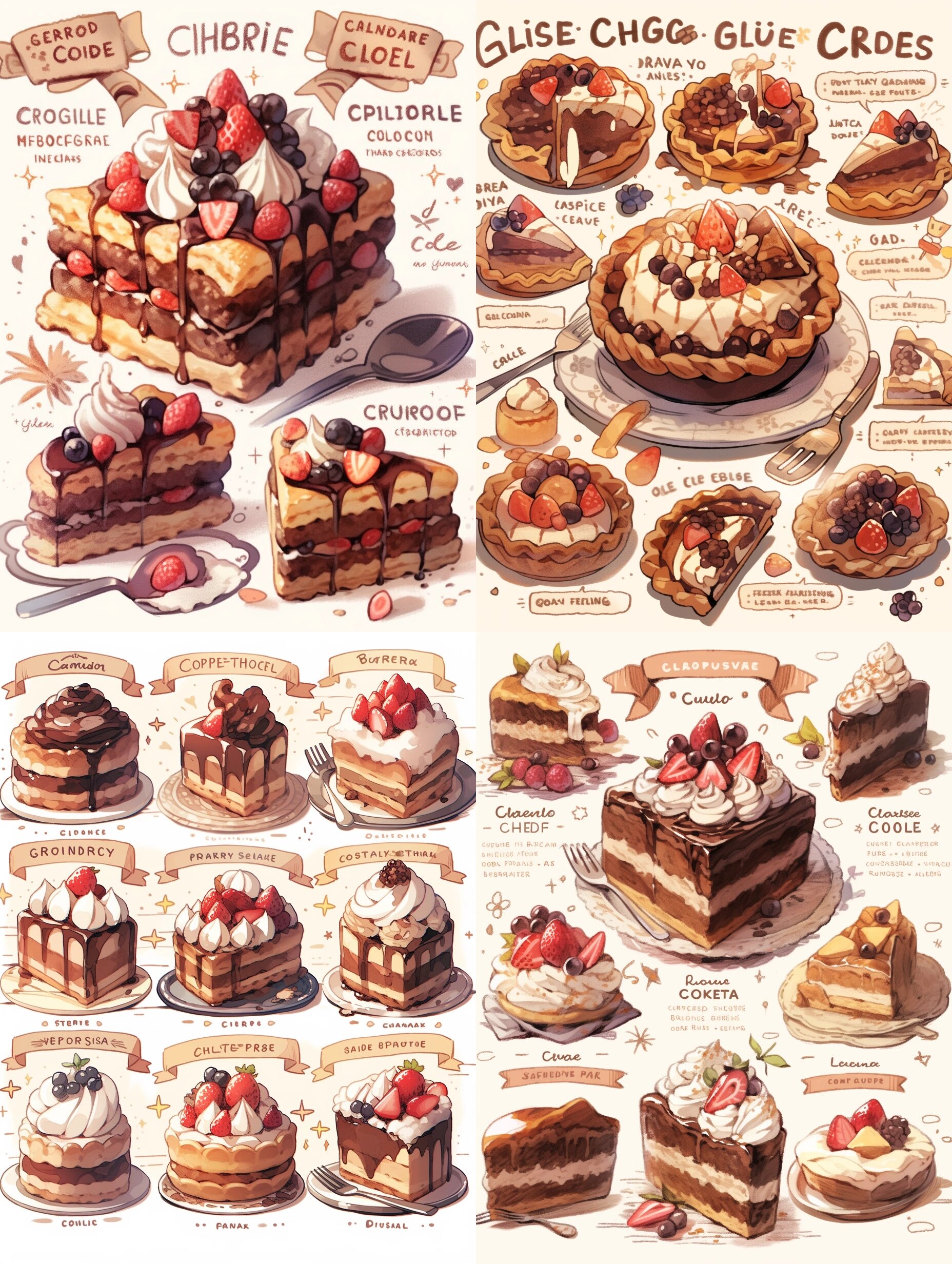 美食手帐插画素材分享