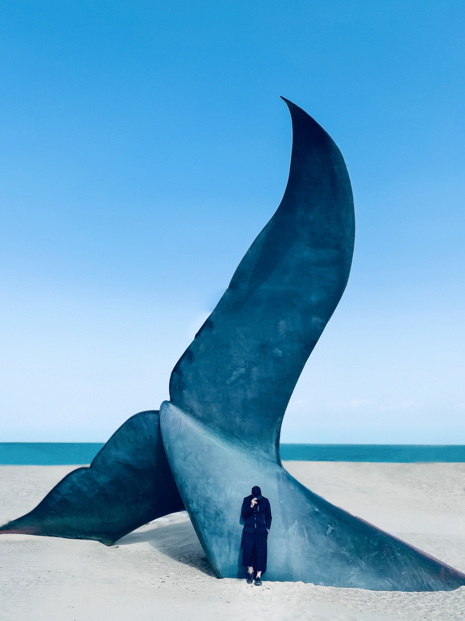 烟台必去打卡点—巨型鲸鱼雕像 也算让我一顿好找,地点开发区城市展示