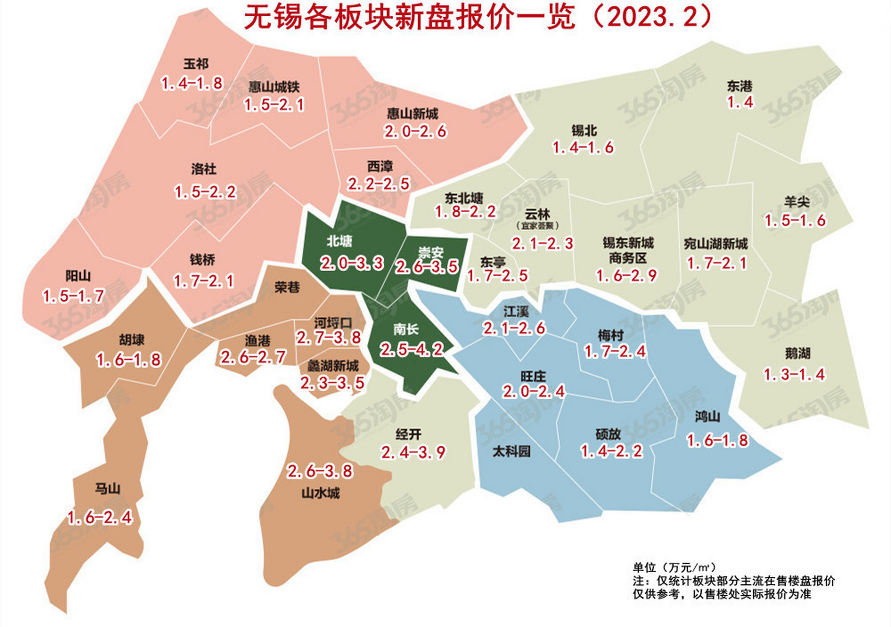 无锡2023房价地图75另附买房攻略 避坑指南 我们365淘房深耕房产
