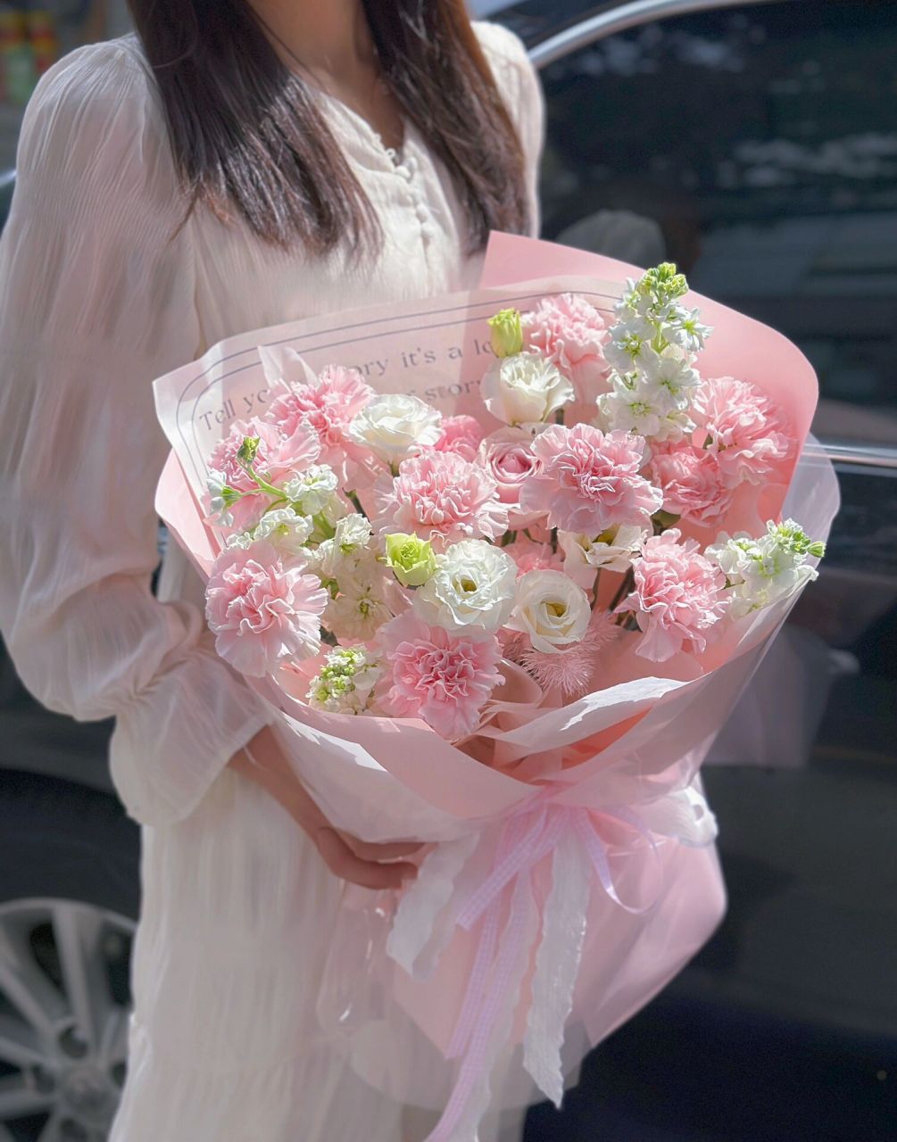 母亲节康乃馨花束 这世界的浪漫与鲜花记得给妈妈一份