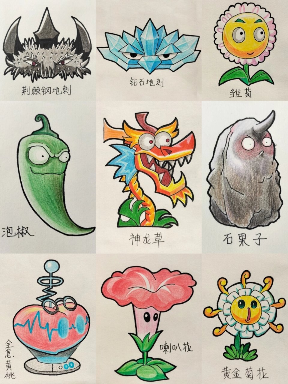 植物大战僵尸怎么画简笔画
