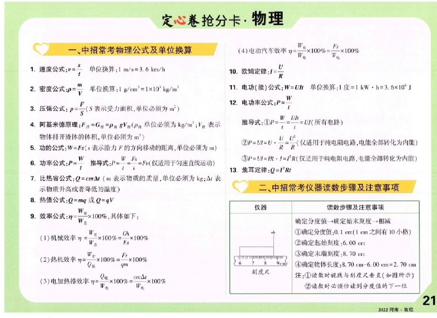 2022万唯中考定心卷抢分卡,5r每科 各省定心卷抢分卡,5r每科