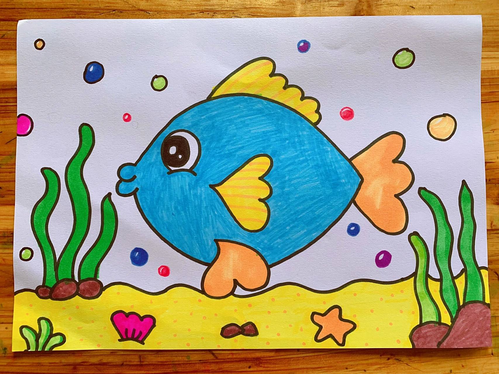 儿童美术96简笔画 儿童美术96适合3-6岁宝贝的简笔画,主题:《海底