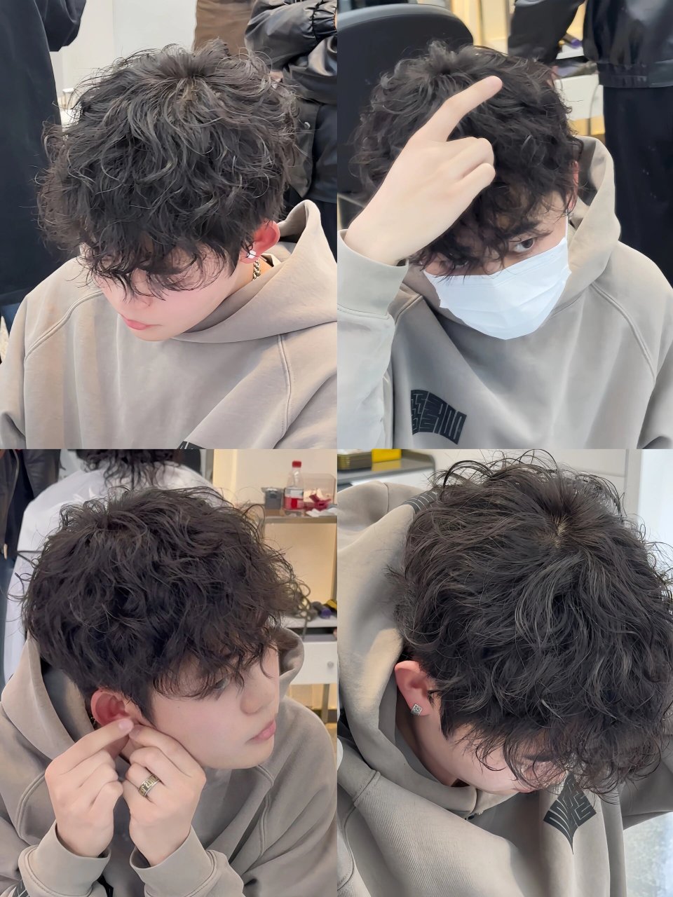 男生烫发染发 超级有氛围感的莱斯利羊毛卷 细软头发的救星 物理增高5