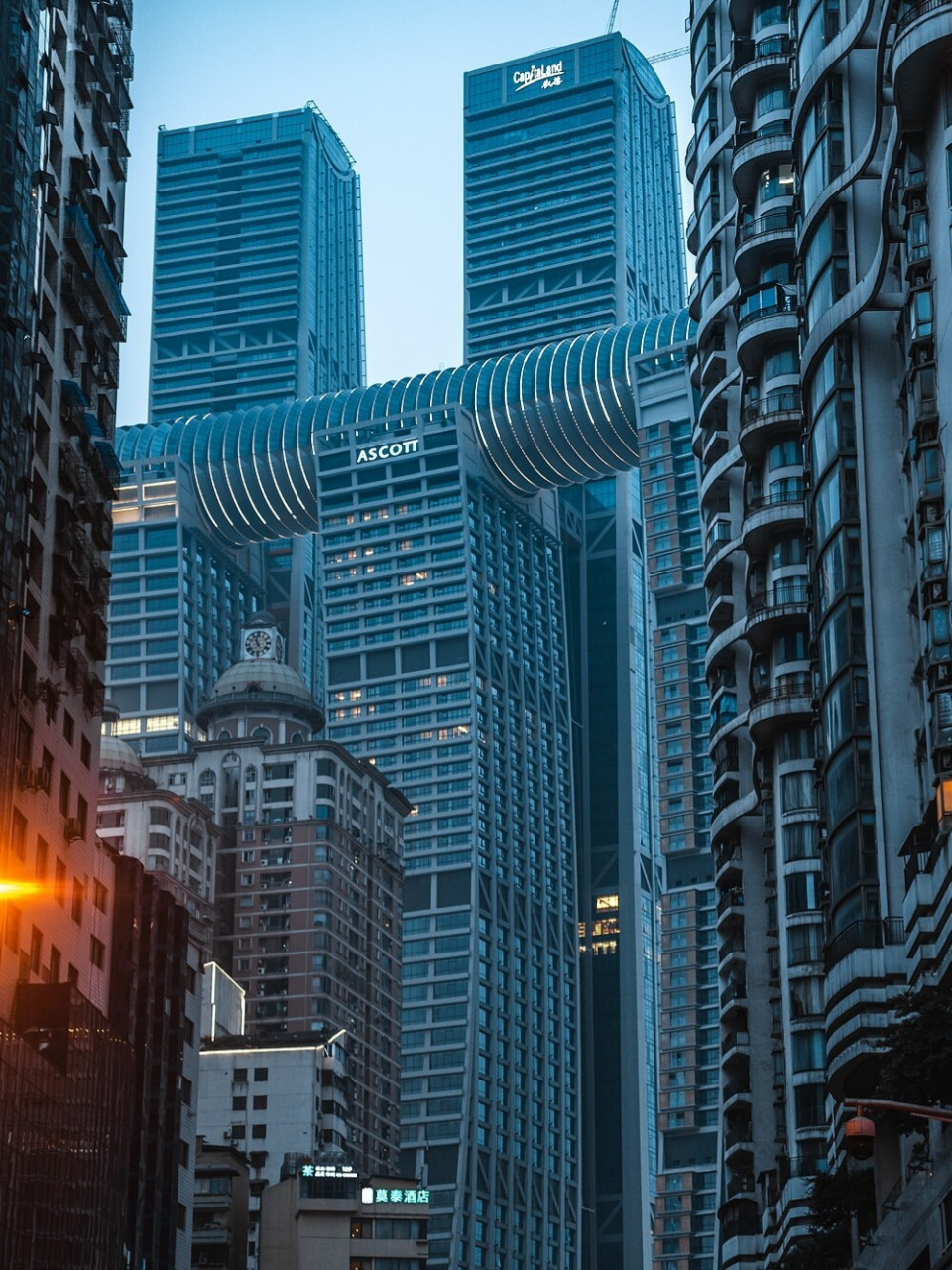 重庆来福士夜景高清图图片