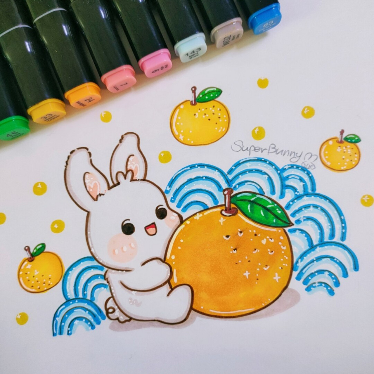 117可爱兔兔马克笔92大吉大利 92929292 兔酱9015宝贝