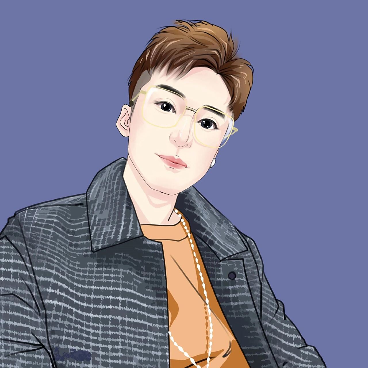 低调大气的男士手绘头像 适合所有男士 低调大气的男士手绘头像 适合