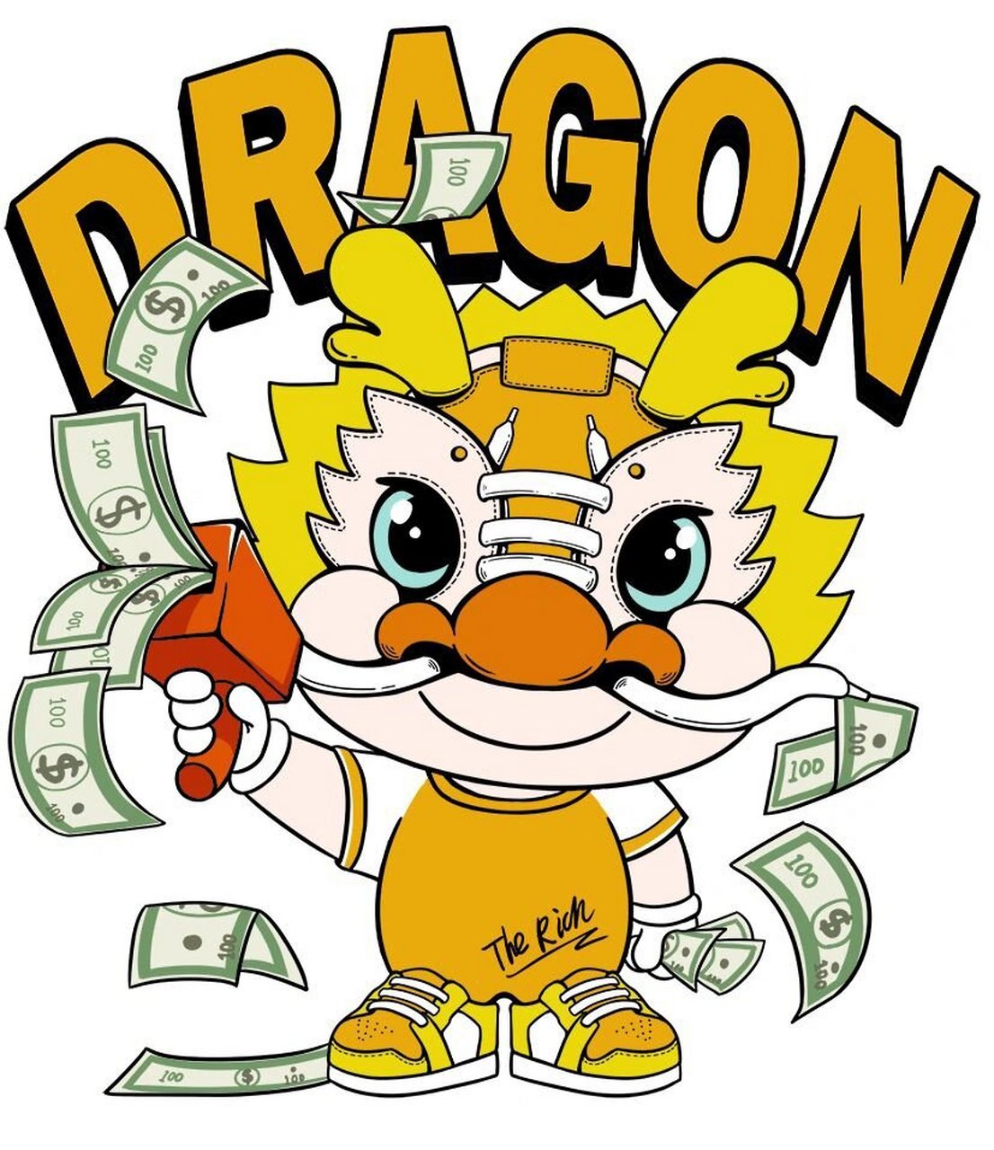 2024龙年龙插画2024流行图案潮流艺术 广州潮乐门原创,未经许可请勿