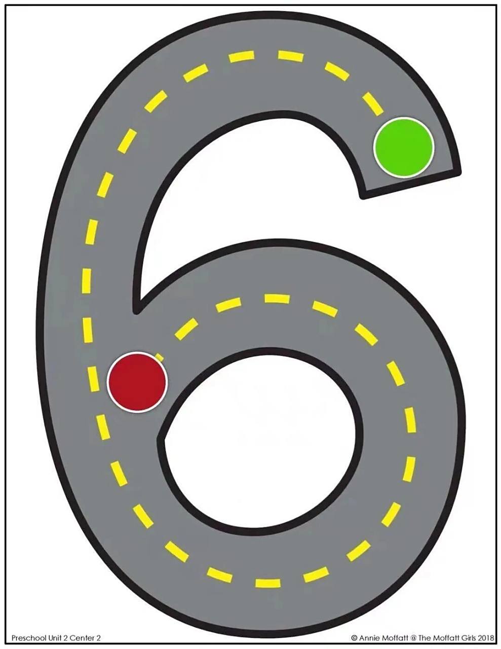 数学区可打印素材③ 认识数字1~10