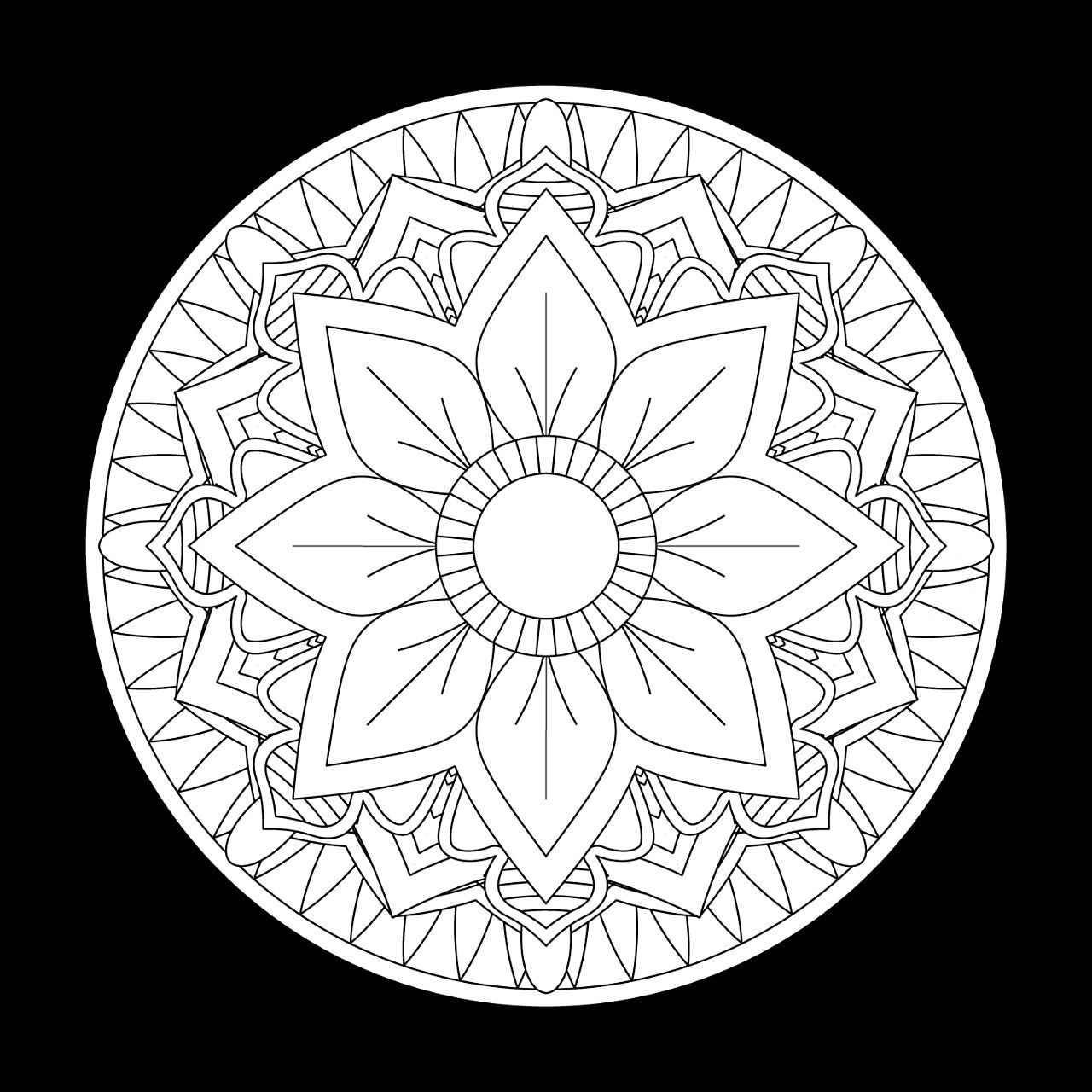 可自行打印涂色曼陀罗 转发一组公共开放资源曼陀罗mandala,可自行打