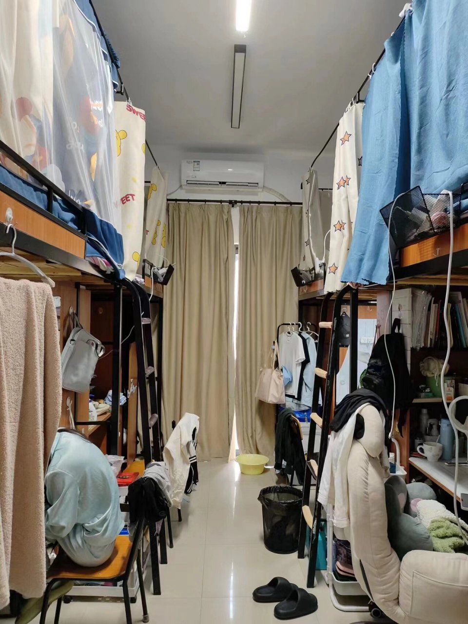 60温州商学院宿舍实拍98住6015 温州商学院宿舍四人寝和六人