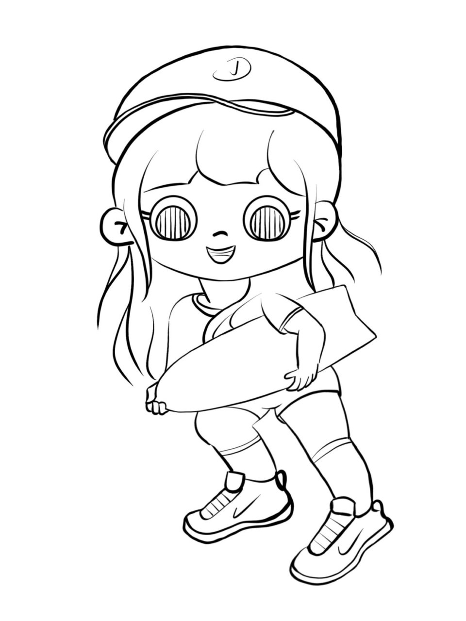 q版人物线稿速写简笔画练习合集(初级篇3)