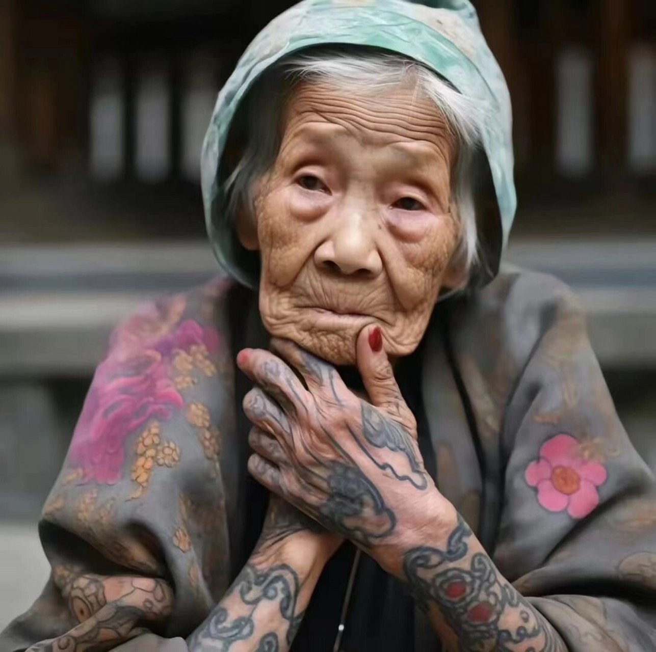 经常有顾客问,如果老了纹身会变成啥样