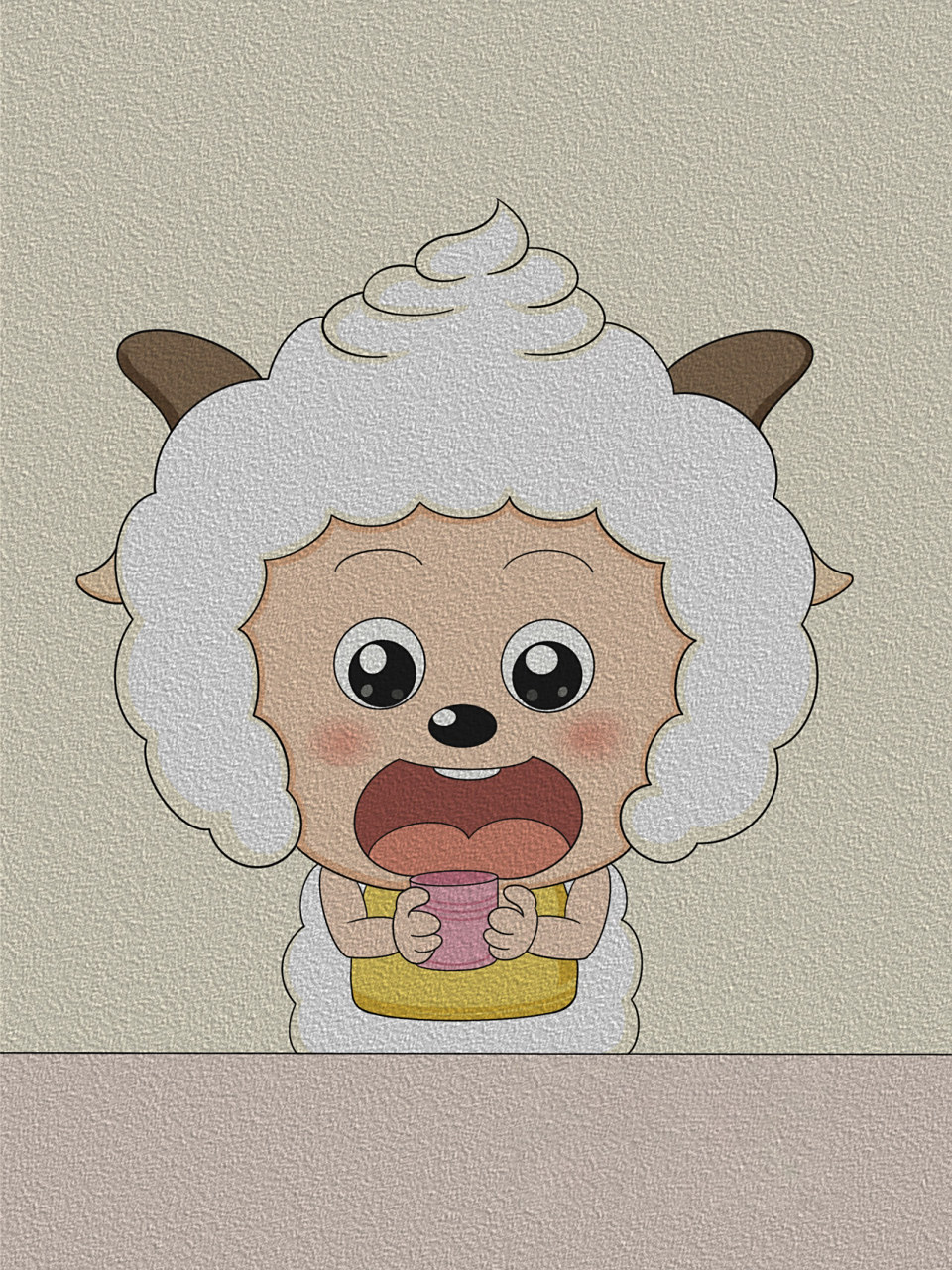 简笔画分享6123 喜羊羊与灰太狼——懒羊羊绘画过程 懒羊羊:我是