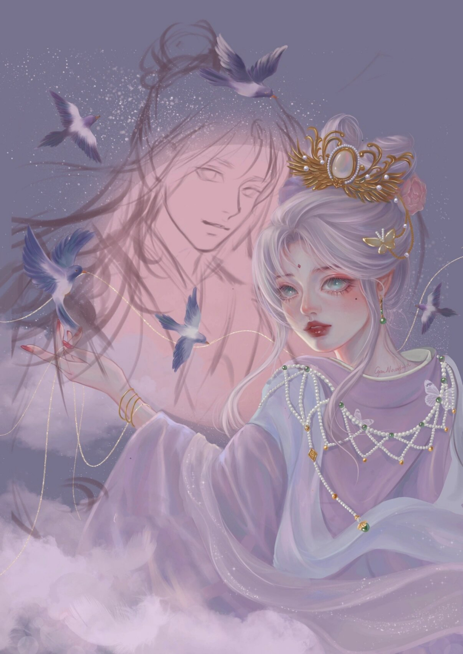 七夕特辑·织女星 七夕织女星拟人来啦 凑个热闹摸个织女姐姐吧 少不