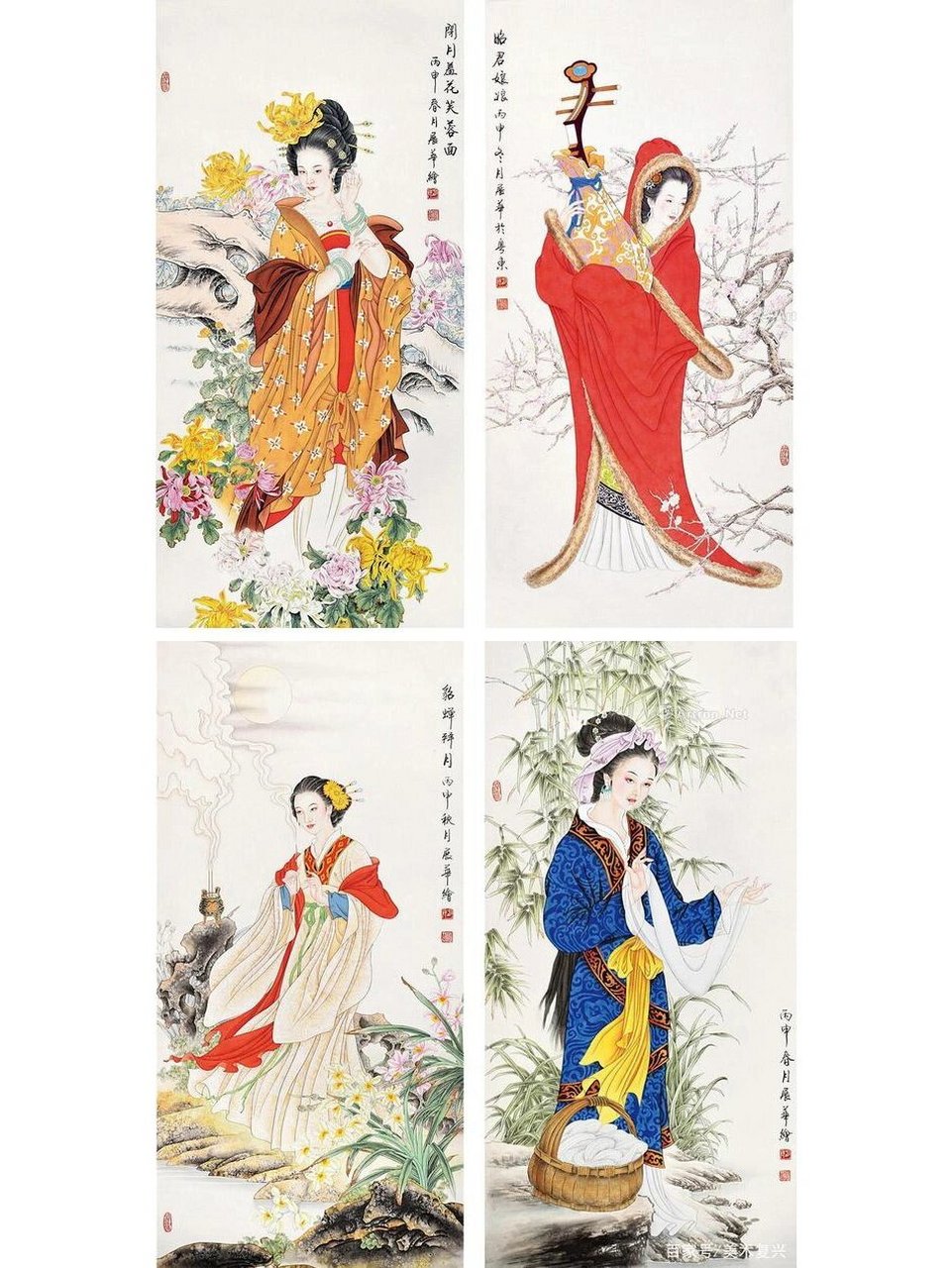 四大美女20220521 99中国古代四大美女,即西施,王昭君,貂蝉,杨玉环