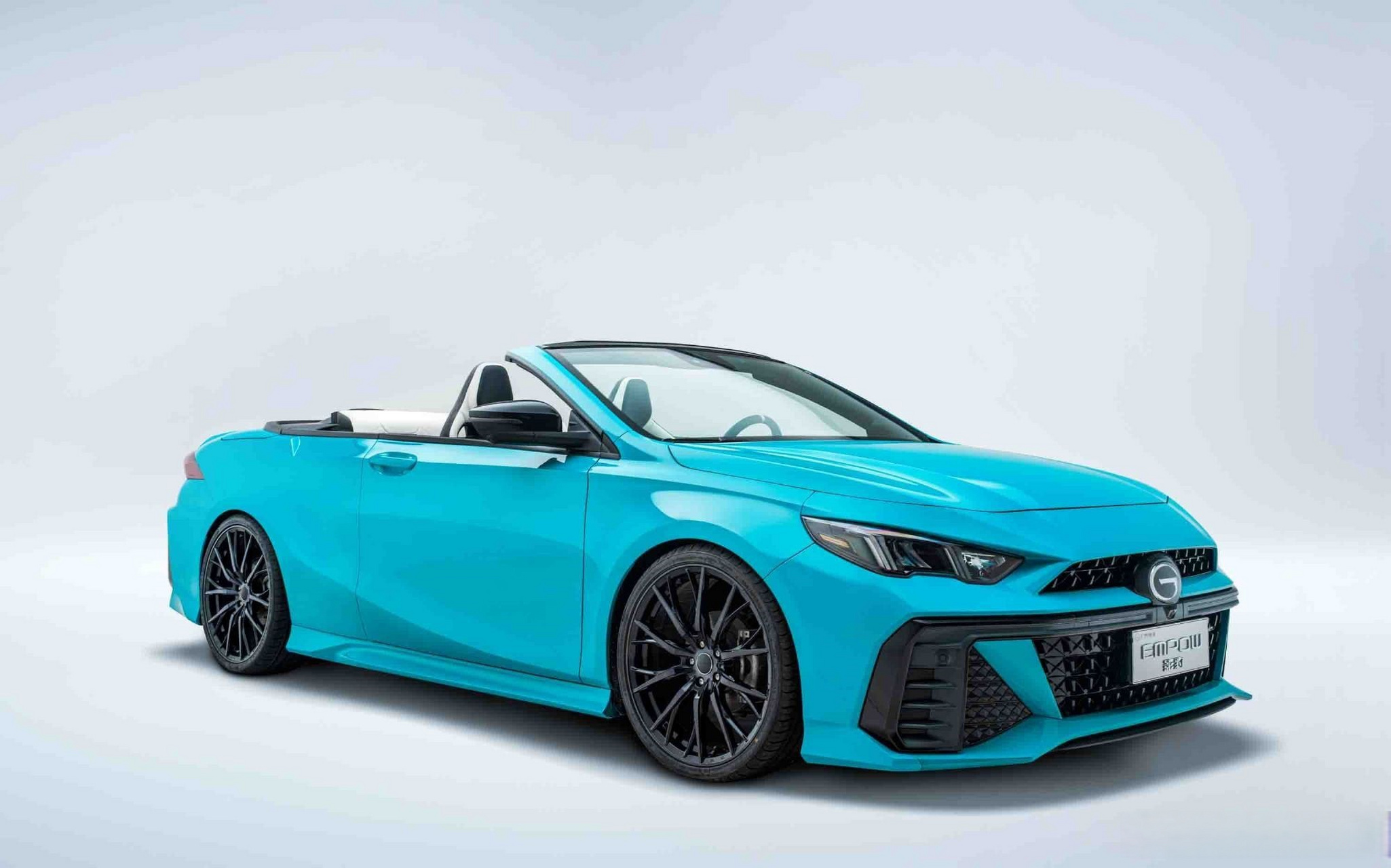 网友做的概念图,如果广汽传祺真的推出一款敞篷影豹,这么玩儿的话你会