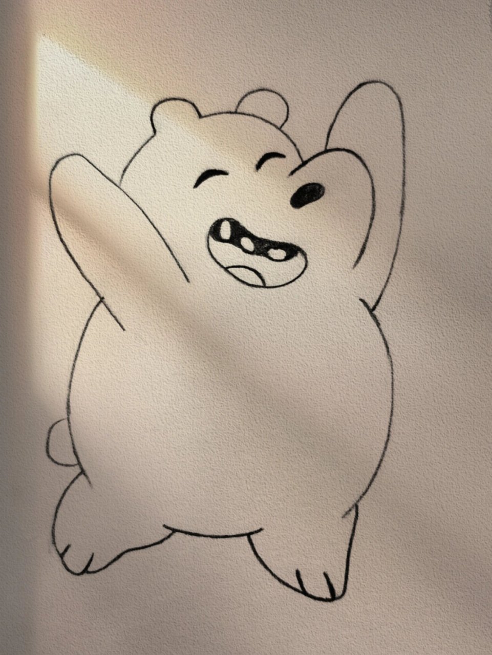 裸熊简笔画 可爱图片