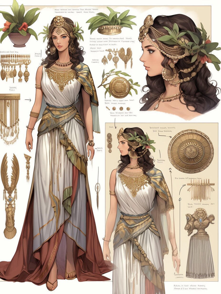 ai 服饰| roman empire 质朴刚健风格 古罗马和古希腊女性服饰风格