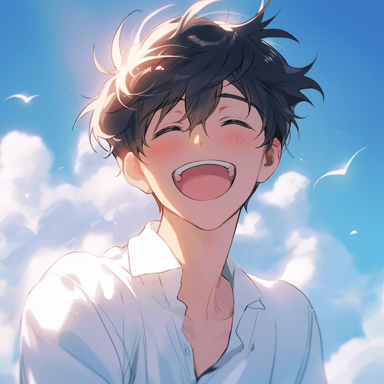 阳光男孩头像|每一秒都要开心90