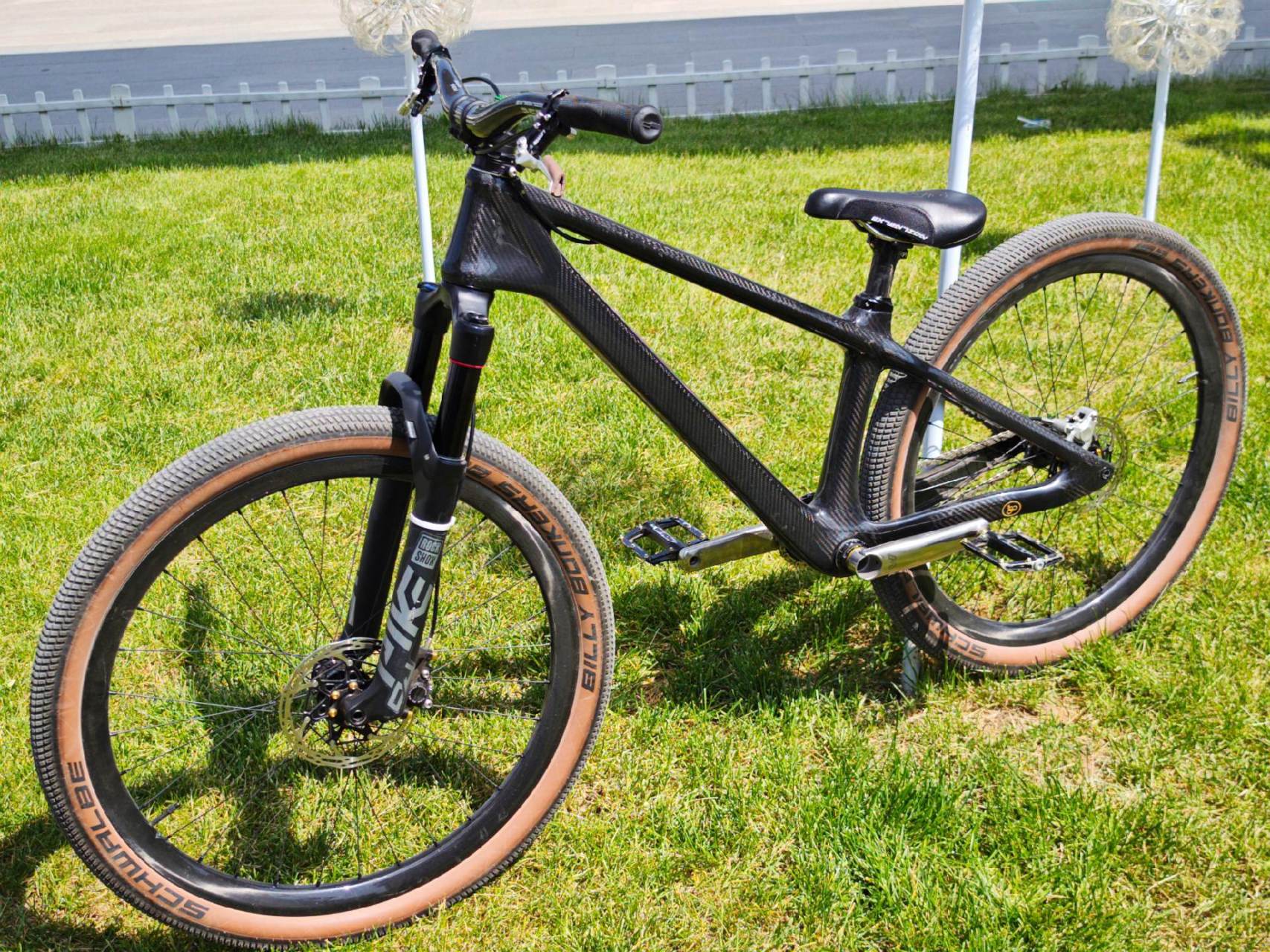 extention碳纤维土坡车.碳纹是真的漂亮.整车8.6kg