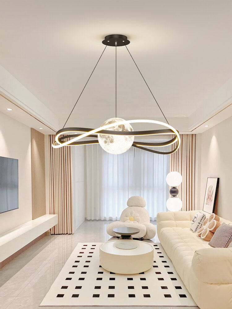 2024年全新款客厅吊灯餐厅吊灯提前首发 极简奶油几何风格设计简洁,无