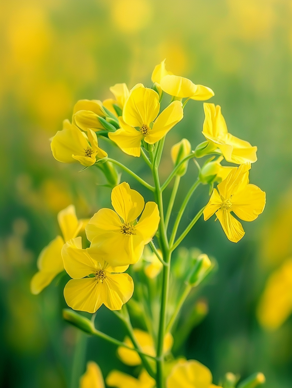 油菜花壁纸竖屏图片