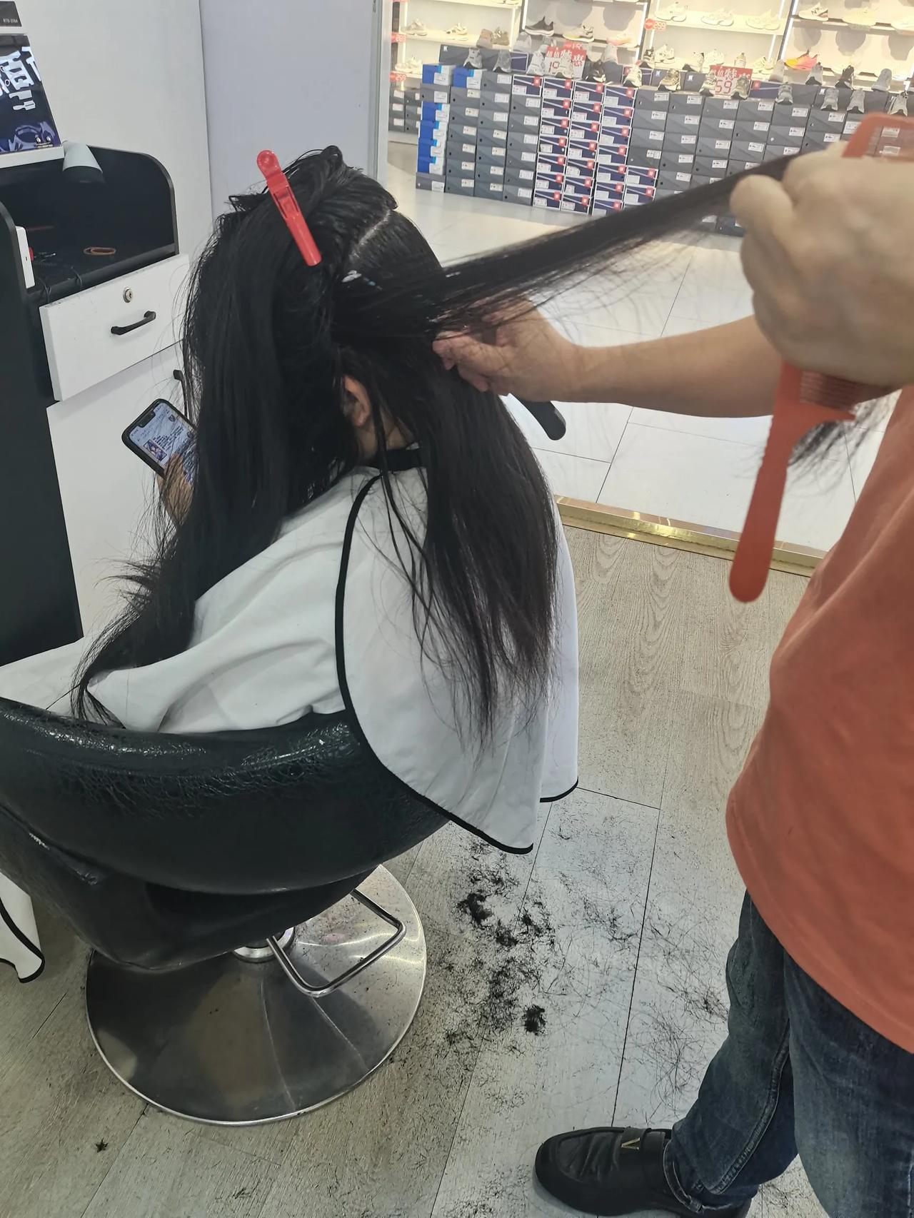 冬天她洗完头发