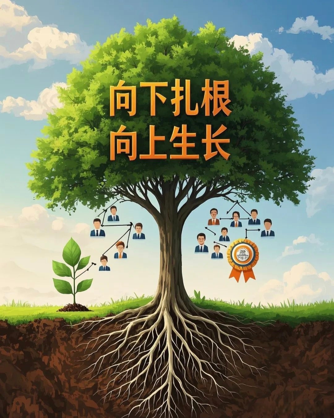 所有向上生长的盛景,都源于日复一日的向下扎根