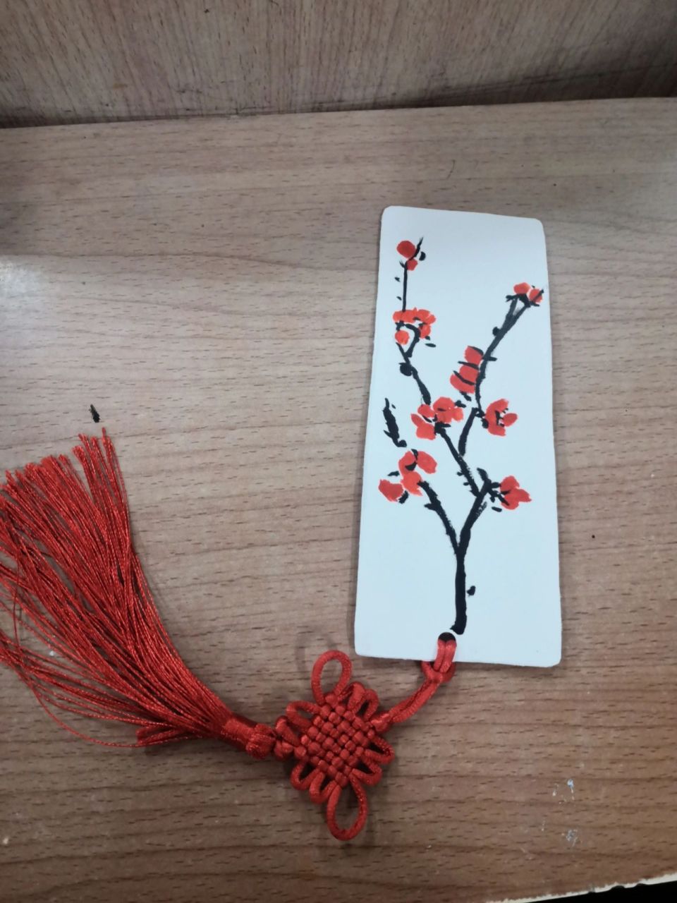 中华传统|书签制作 "淡淡梅花香欲染,丝丝柳带露初干.