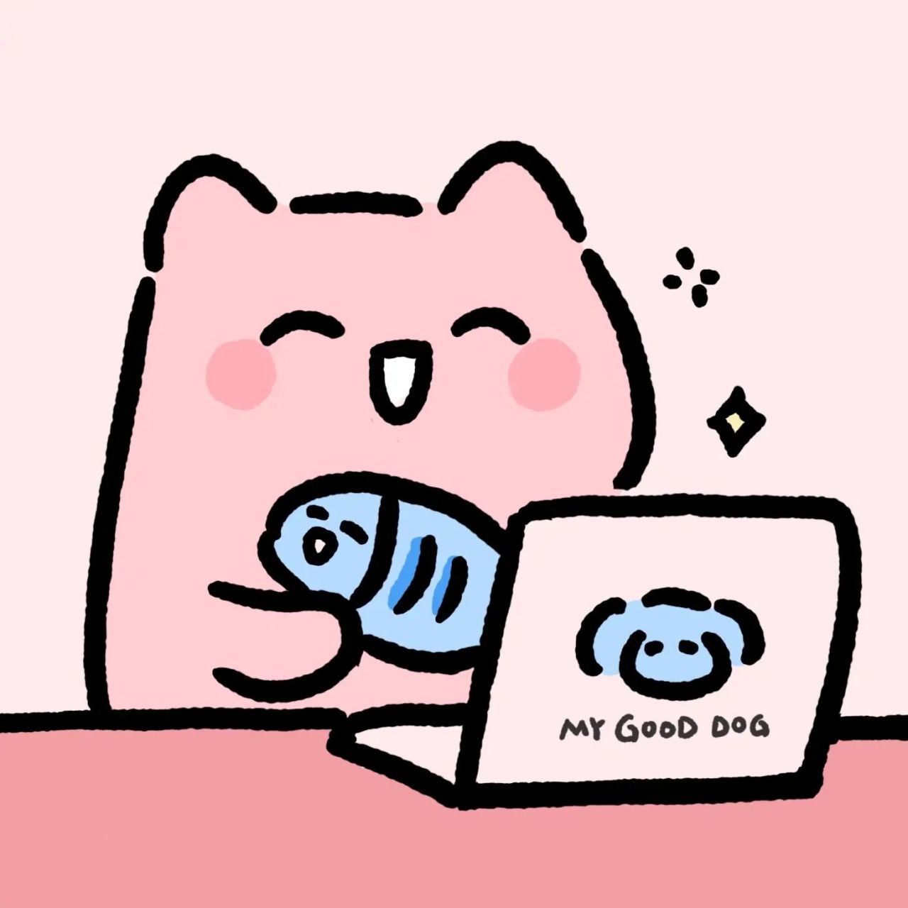 情侣头像|一起打工92 摸鱼阿猫和勤恳阿狗 努力打工的事就拜托阿狗