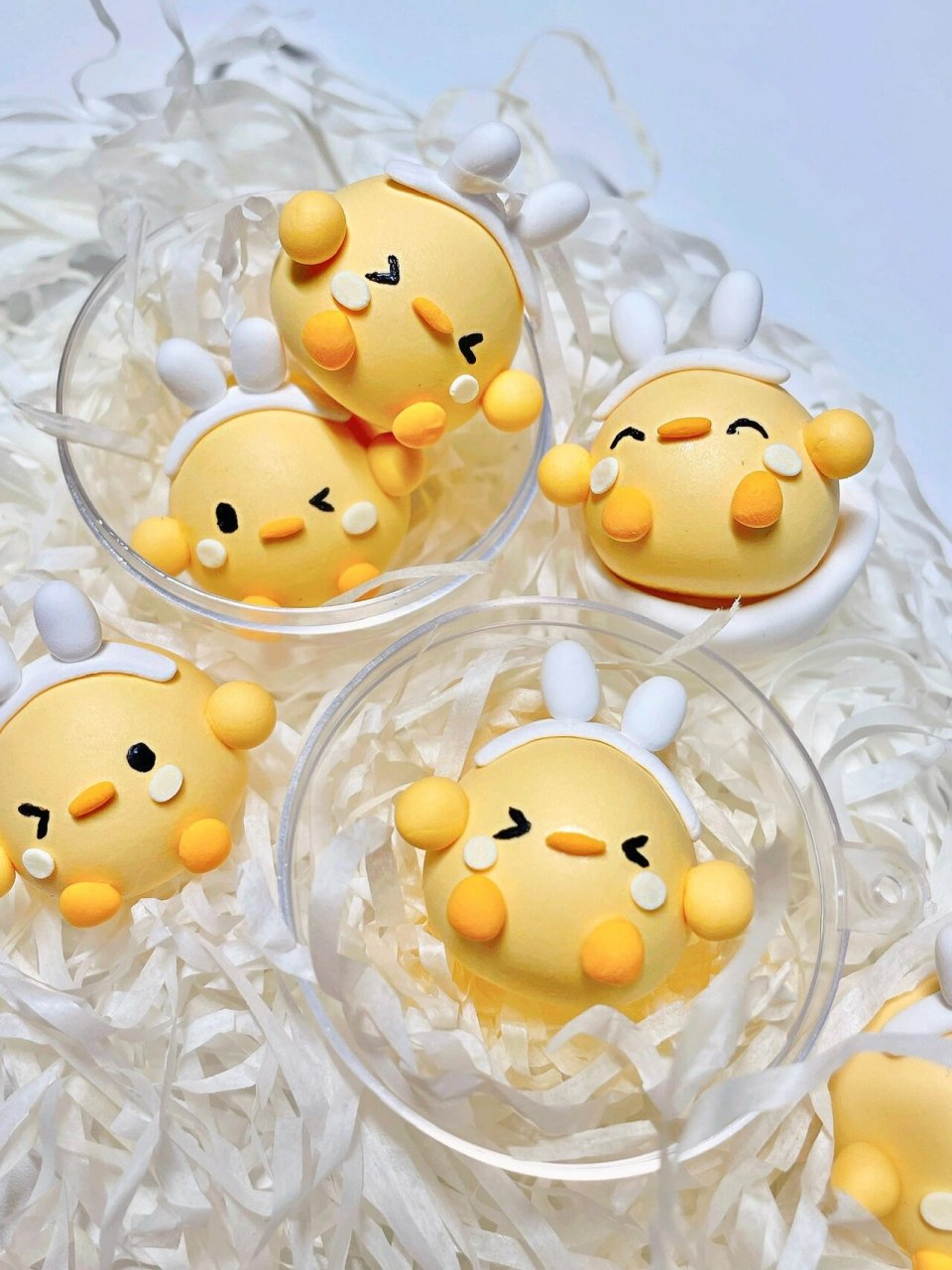 超轻粘土|91捏一窝茁壮成长的可爱小鸡崽 小黄鸡实在是太可爱了