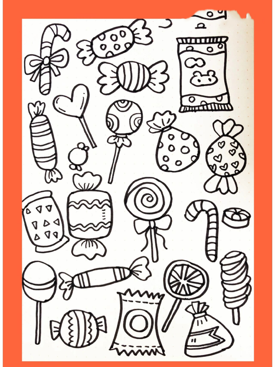 简笔画|糖果简笔画|简笔画素材 六一来啦,吃甜甜的糖果,做甜甜的小